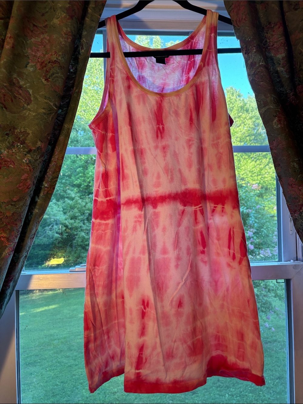 Moda International Pink Tie-Dye Tank Dress